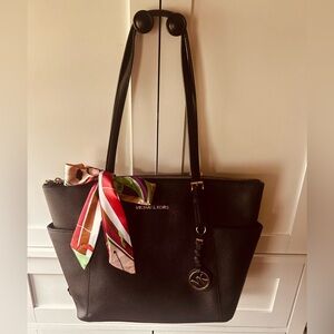 Michael Kors tote bag with twilly and dust bag